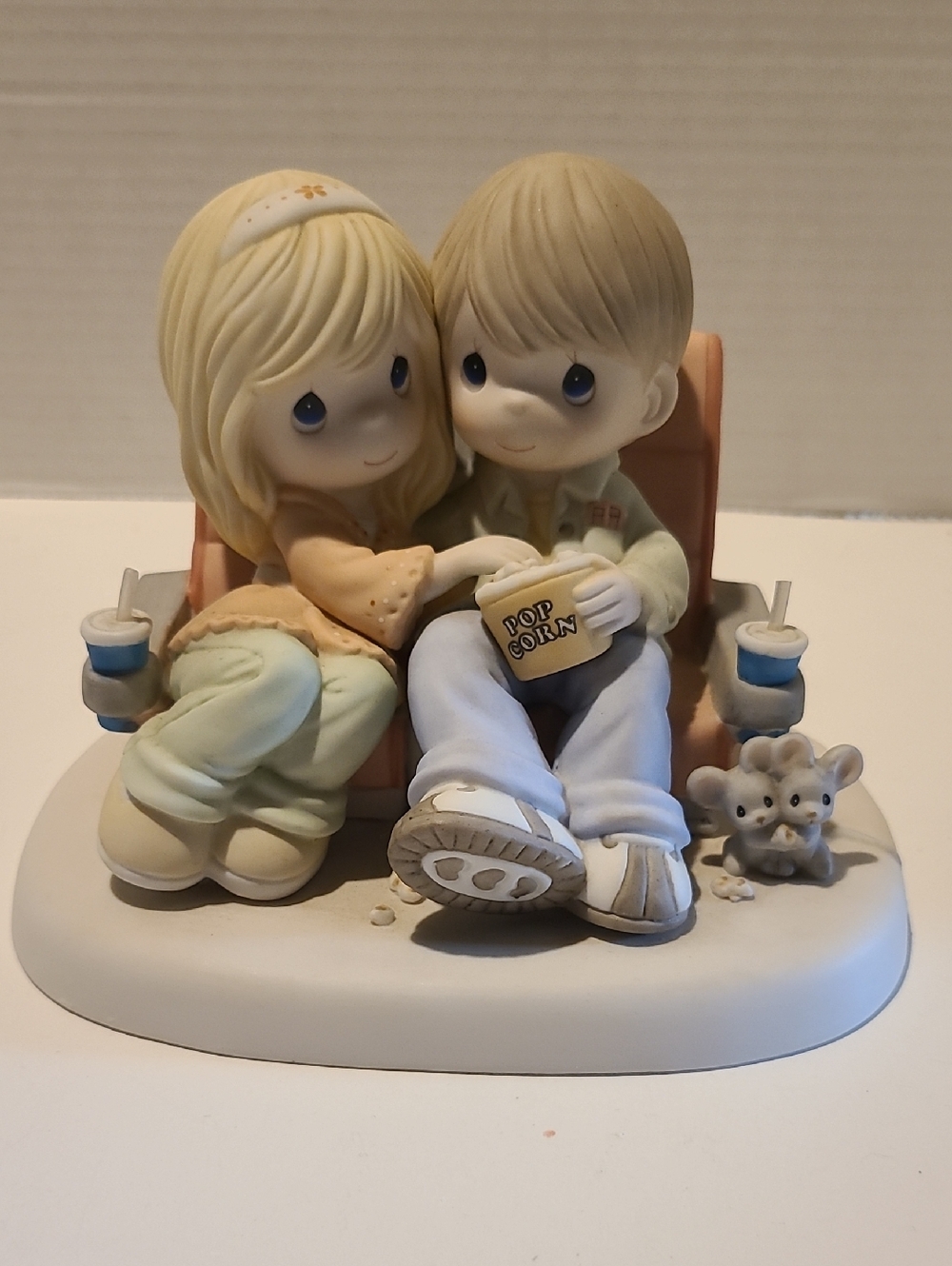 Precious Moments Movie Date Couple Figurine - Signed By Sam Butcher